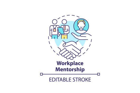 Download Workplace Mentorship Concept Icon - Work Collection