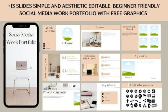 Download Aesthetic Social Media Work Portfolio - Work Collection