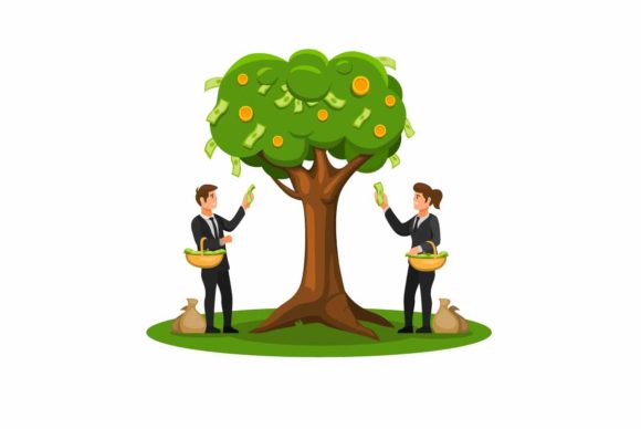 Download Harvest Money from Tree, Investment Icon - Invest Collection