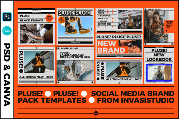 Download PLUSE!-SOCIAL MEDIA BRAND TEMPLATES - Templates Collection