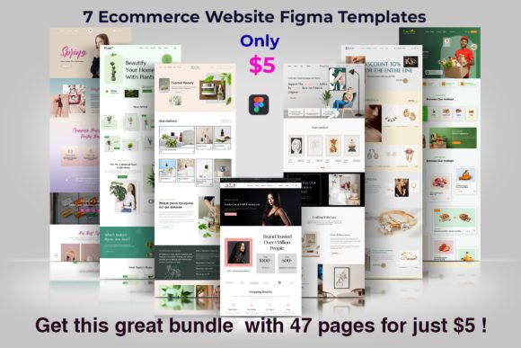 Download 7 Ecommerce Website Figma Templates - Templates Collection