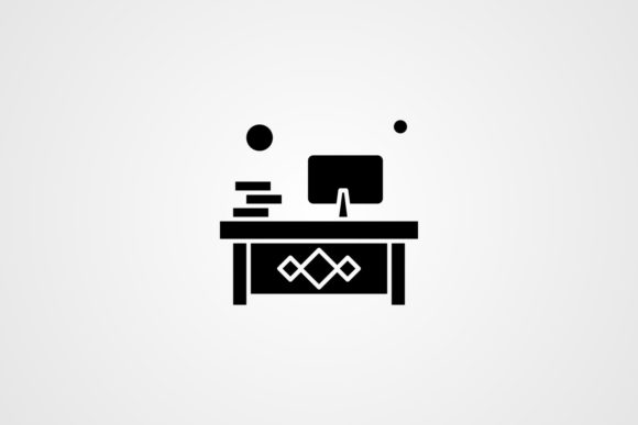 Download Vector Workplace Solid Icon - Work Collection